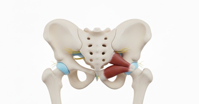 近江八幡市の全身整体つきひ　梨状筋の解剖図