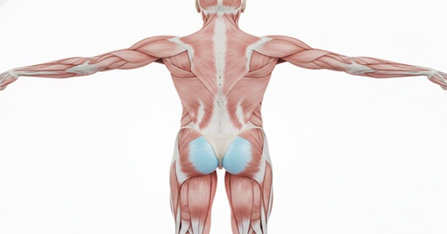 近江八幡市の全身整体つきひ　背部の解剖図