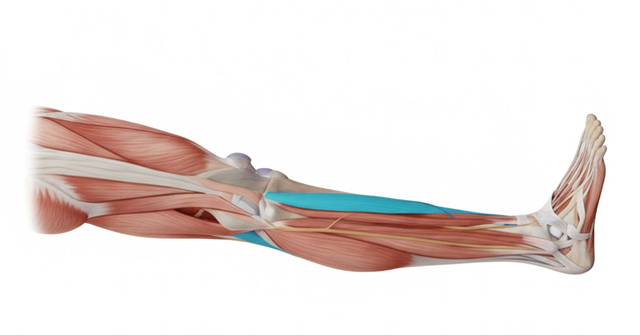 近江八幡市の全身整体つきひ　前脛骨筋の解剖図